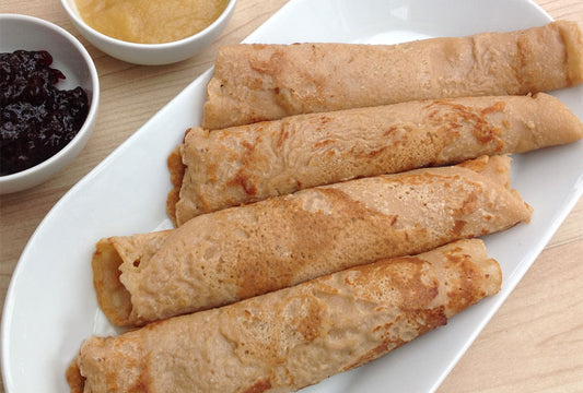Pfannkuchen mit Gemüsefüllung