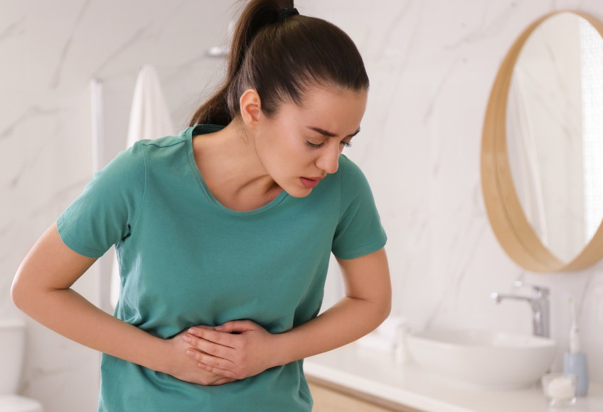 Stomach complaints in histamine intolerance