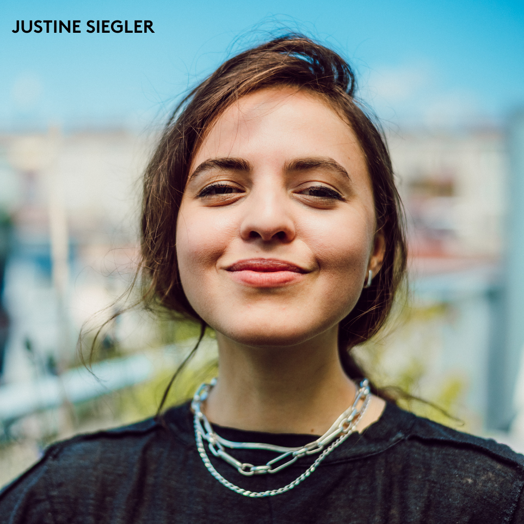 Bild von der Autorin. Justine Siegler.