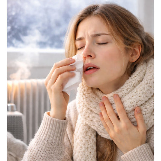 Heizungsluft und trockene Schleimhäute im Winter