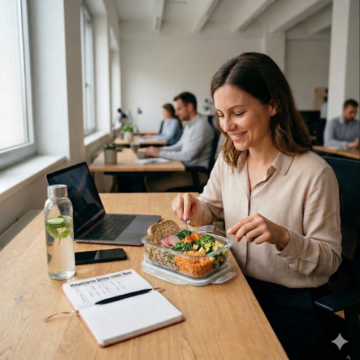 Histaminarm essen im Job: Ernährungstipps für Berufstätige