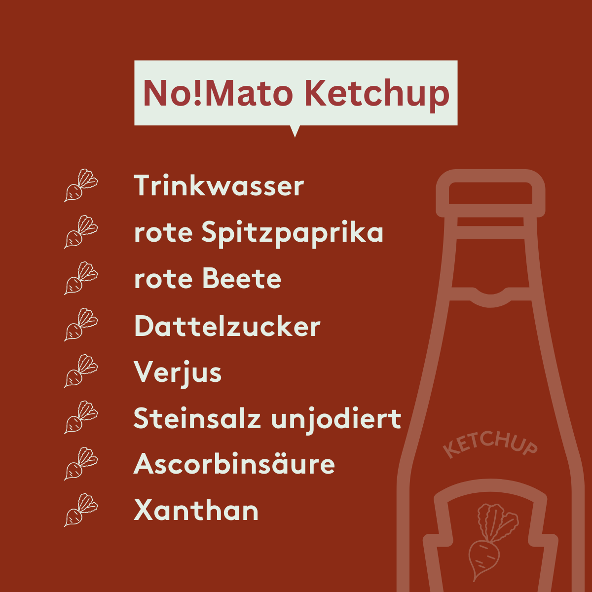 No!mato Rote Beete Ketchup Bio