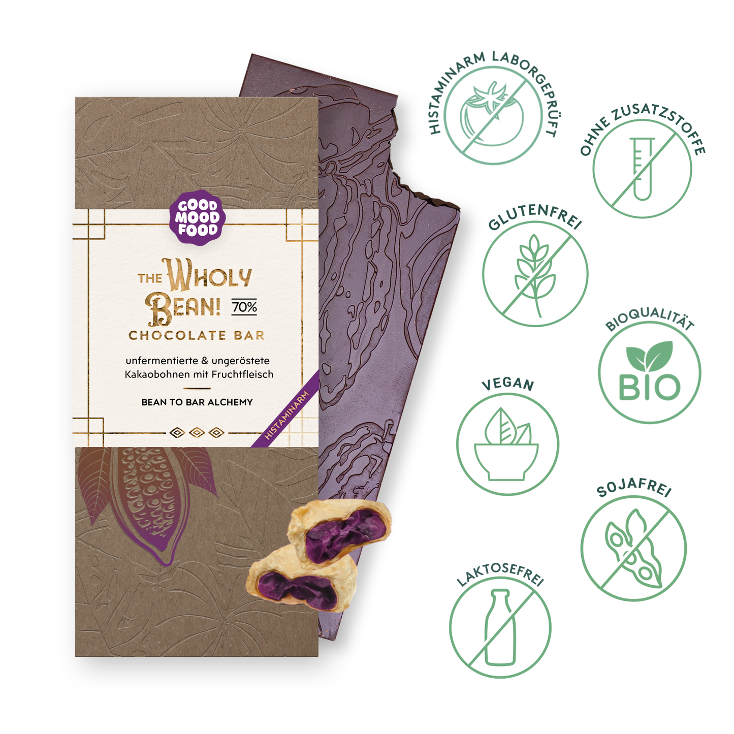 The Wholy Bean! Chocolate bar organic